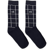 Blue CK Chequered Socks