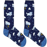 Blue Cat Cloud Short Crew Socks