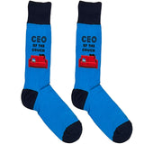Blue Ceo Of The Couch Socks