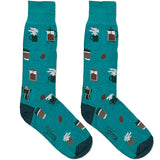 Blue Coffee Lover Socks