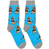 Blue Cute Puppy Face Socks