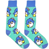 Blue Cute Sea Animal Socks