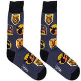 Blue Deer And Bear Socks
