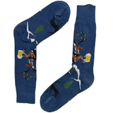 Blue Deer Beer Socks