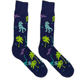 Blue Dinasour Jungle Socks