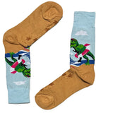 Blue Dino Beach Socks