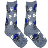 Blue Dog Hat Short Crew Socks