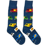 Blue Fast Food Truck Socks