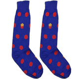 Blue Fries Polka Socks