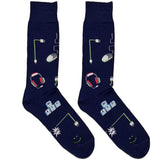 Blue Gaming Setup Socks