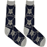 Blue Hogwarts Socks