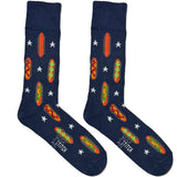 Blue Hot Dog Socks