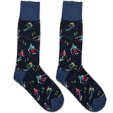 Blue Ice Skating Socks