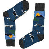 Blue Lake Bird Socks