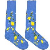 Blue Lemon Bee Socks