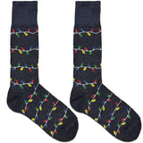 Blue Lights String Socks