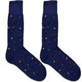 Blue Multi Color Lights Socks