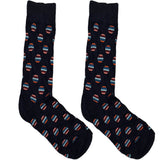 Blue Multicolor Circles Socks