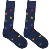 Blue Multicolor Crab Socks