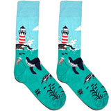 Blue Ocean Whale Socks