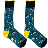 Blue Ostrich Socks
