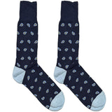 Blue Paisley Socks