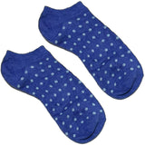 Blue Polka Ankle Socks