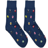 Blue Pool Ball Short Crew Socks