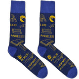 Blue Public Library Socks