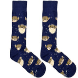 Blue Puffer Fish Socks