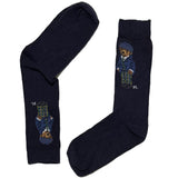 Blue RL Polo Dressed Bear Short Crew Socks