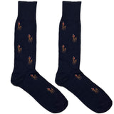 Blue RL Polo Horse Socks