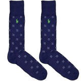 Blue RL Polo Squares Socks