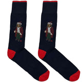 Blue RL Polo Winter Teddy Socks