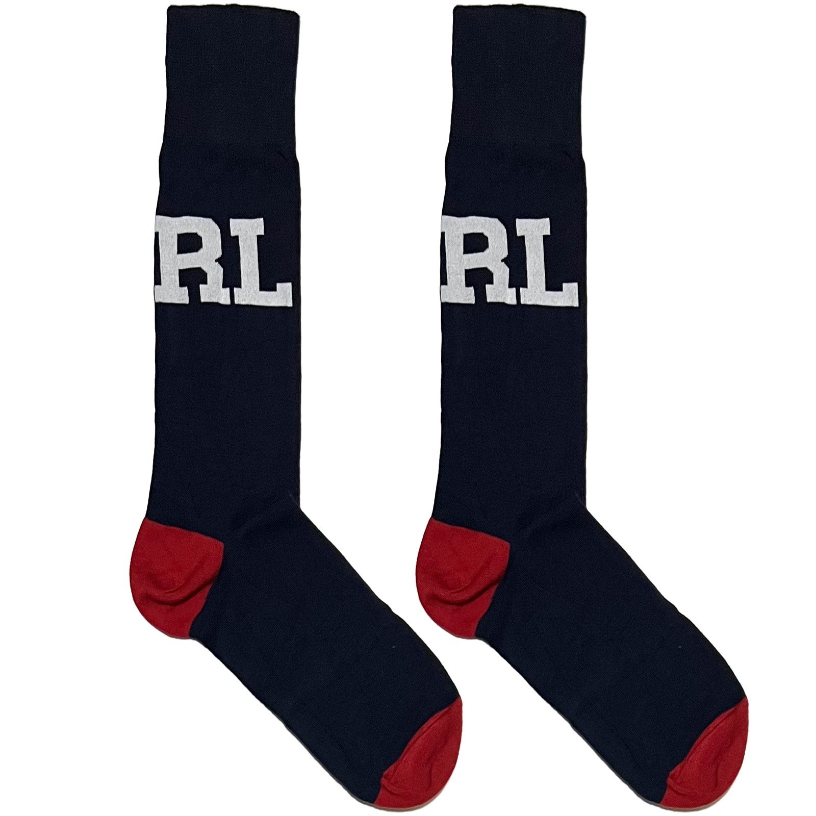 Blue RL Text Socks – themensden.pk