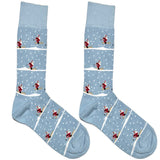 Blue Santa Skating Socks