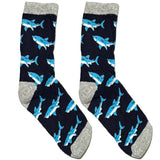 Blue Shark Short Crew Socks