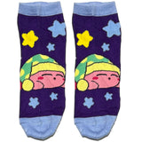 Blue Sleep Kirby Ankle Socks