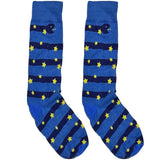 Blue Snake Star Short Crew Socks