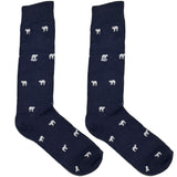 Blue Snow Bear Socks