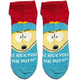 Blue South Park Nuts Ankle Socks