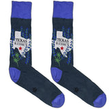 Blue Texas State Socks