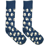 Blue Toilet Roll Socks