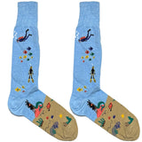 Blue Under Water World Socks