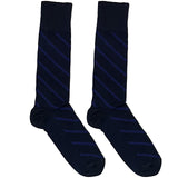 Blue Variant Diagonal Stripes Socks