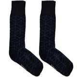 Blue Web Pattern Socks