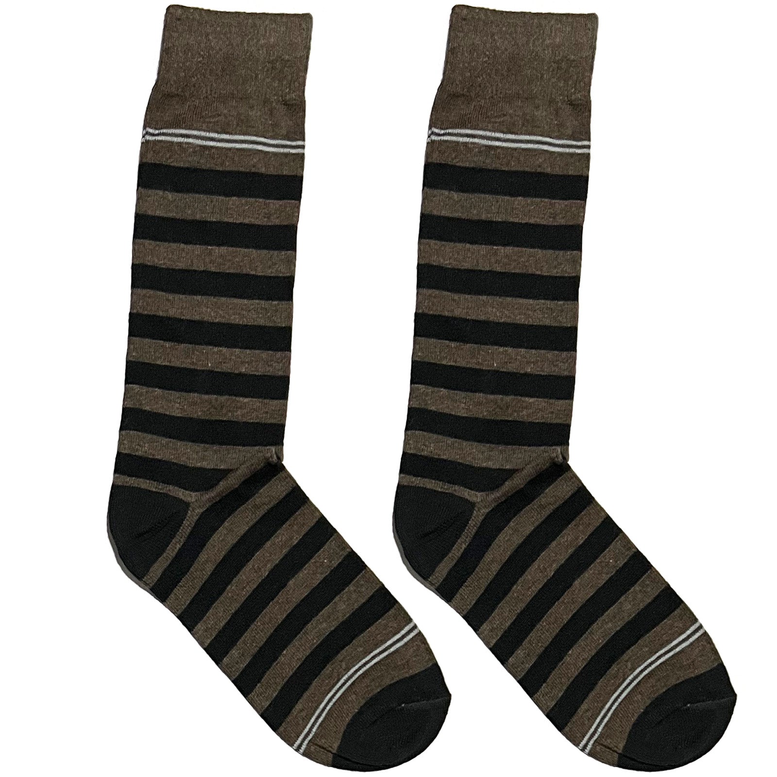 Brown And Black Stripes Socks