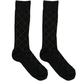 Brown And Grey Diamond Patten Socks