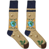 Brown Bee World Socks