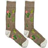 Brown Cactus Socks